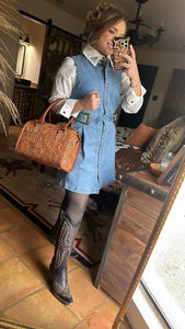 Buckle Denim Dress