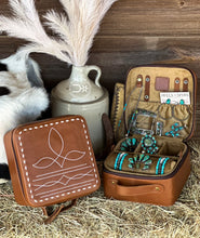 Load image into Gallery viewer, The Ranch Wife’s Boot Stitched Jewelry Box
