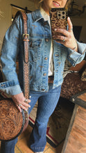 Load image into Gallery viewer, Boot Stitched Denim Jacket
