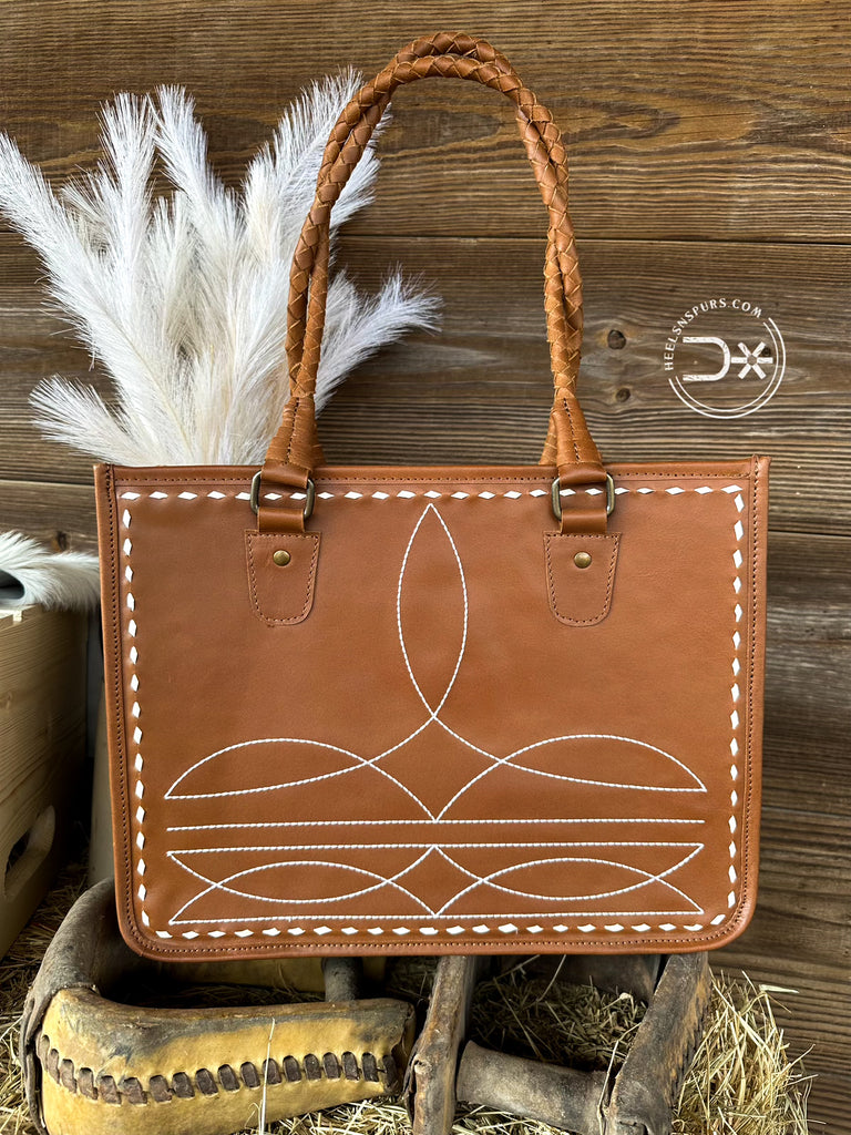 The Ranch Wife’s Boot Stitched Tote