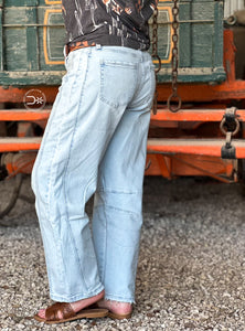 Flying Monkey High Rise Barrel Jeans