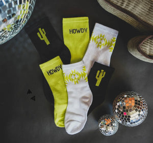 Neon Cactus Sock Set