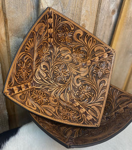 Tooled Leather Decretive Bowl