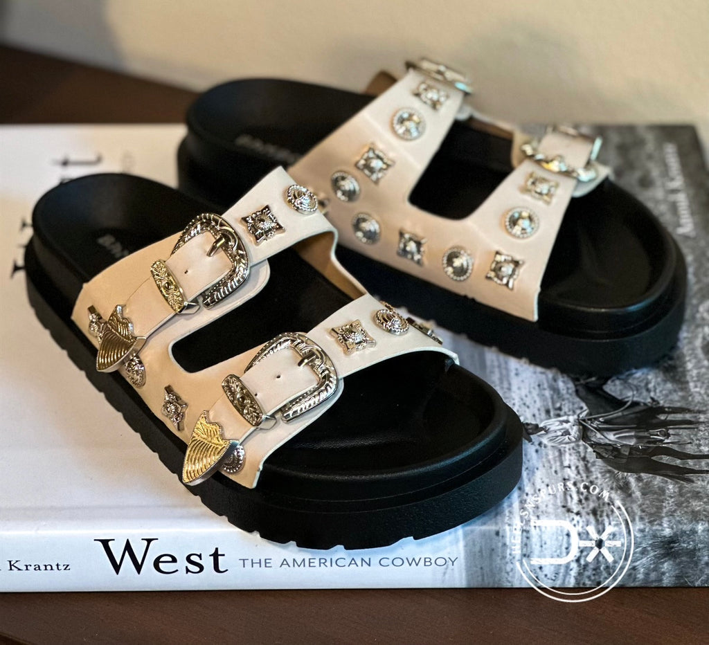 Buckle Sandals ~ Ivory