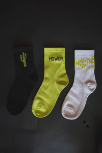 Neon Cactus Sock Set