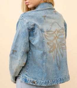 Boot Stitched Denim Jacket