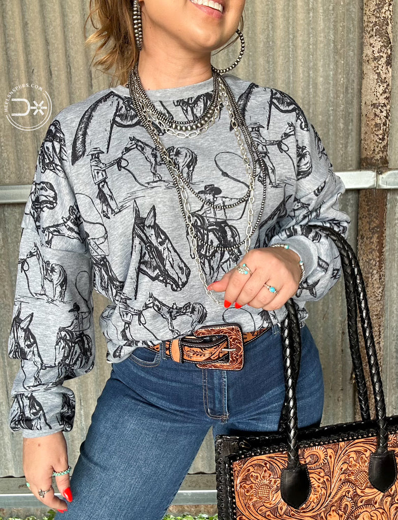 Western Doodle Sweatshirt