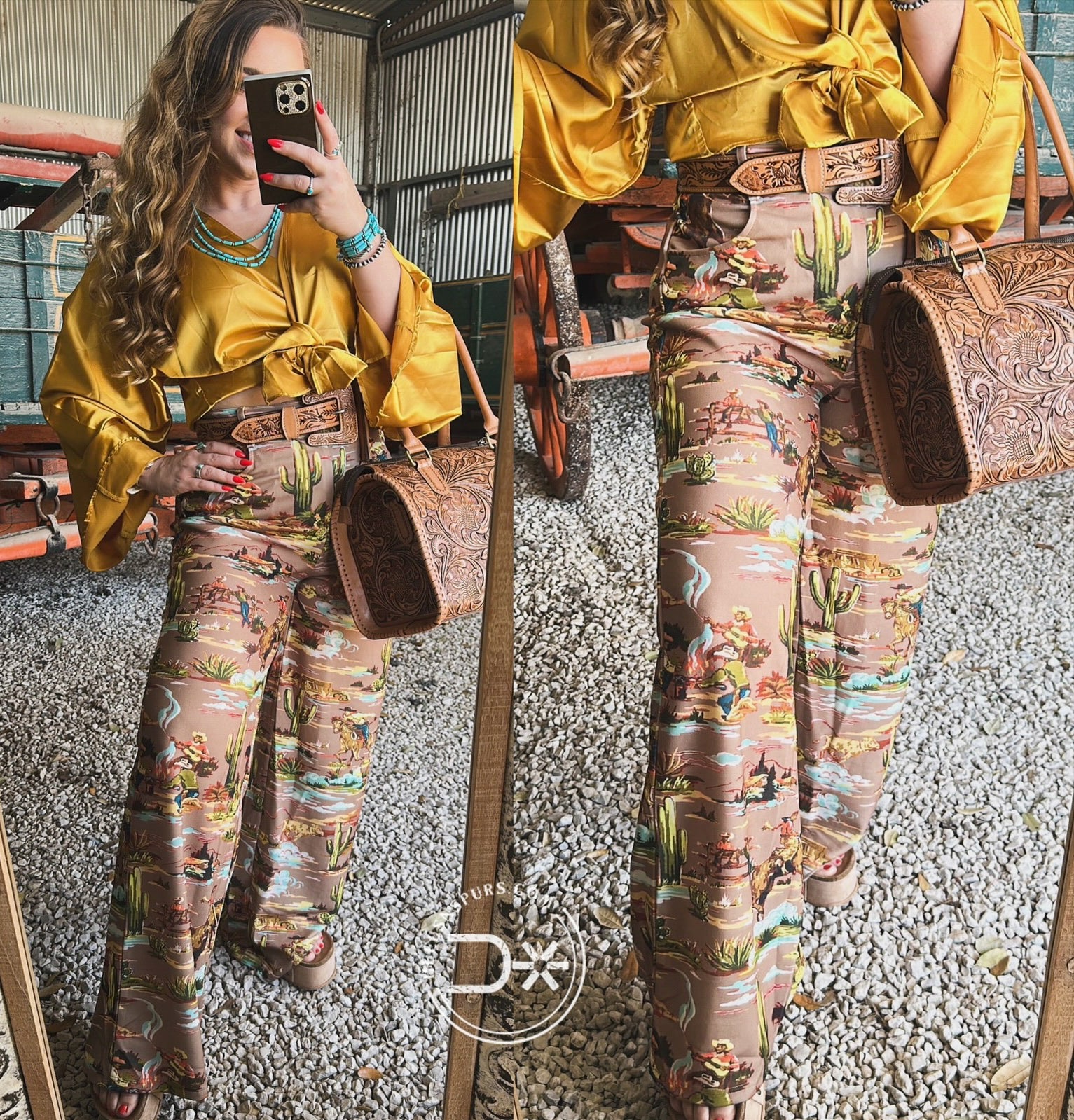 Cowboy Trouser Print Pant