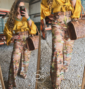 Cowboy Trouser Print Pant