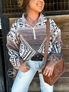 Mesa Aztec Woven Pullover