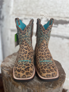 Leopard Primetime Ariat Zip Boots ~ Kids